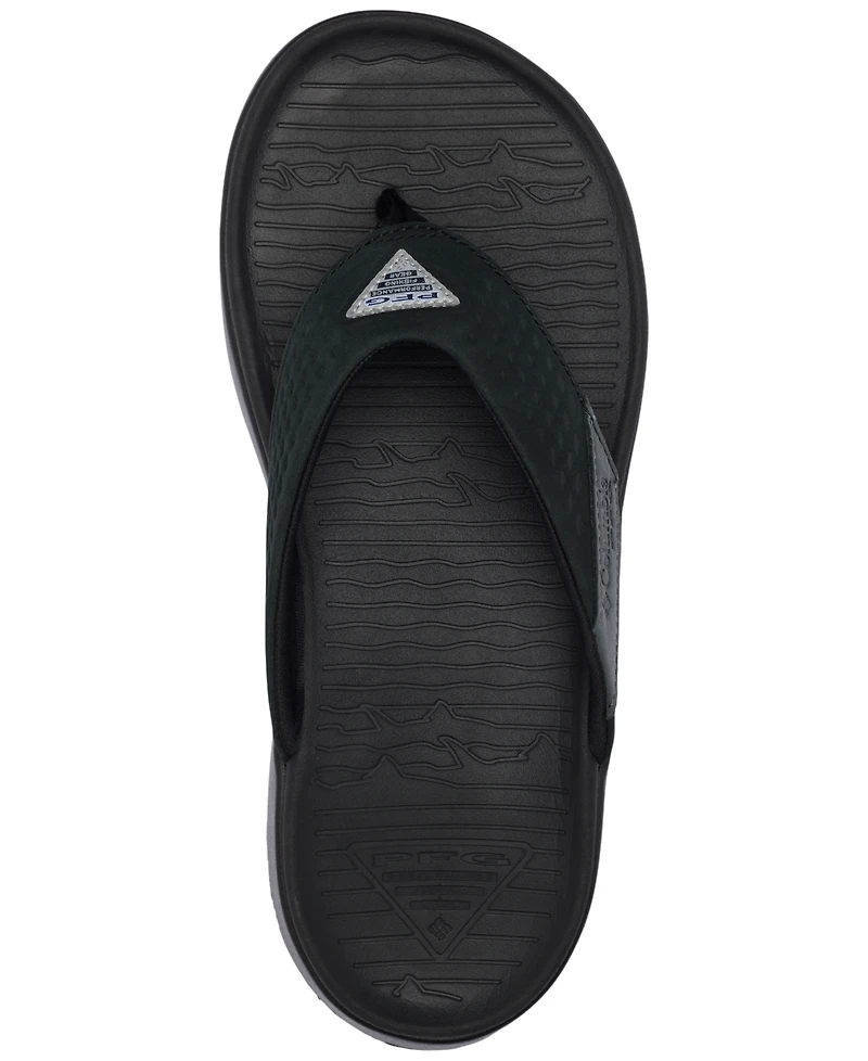 Columbia Men's Boatside Leather Lightweight Flip Flop Sandals