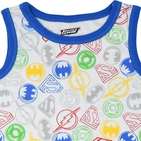 Justice League Baby Boys Batman Superman The Flash 5 Pack Bodysuits Newborn to