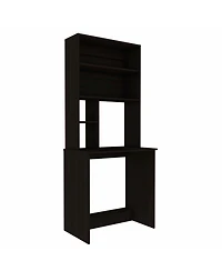 Compact Computer Desk with Hutch – Perfect for Home Office with Extra Storage