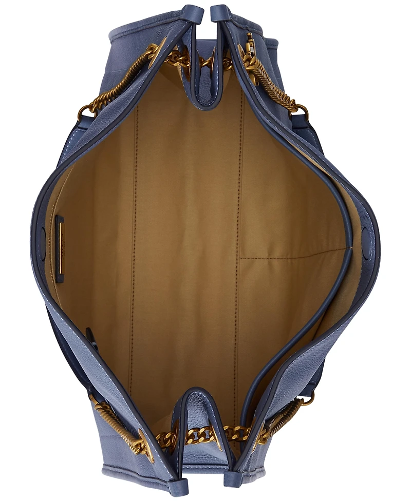 Lauren Ralph Lauren Bradley Large Pebbled Leather Tote Bag