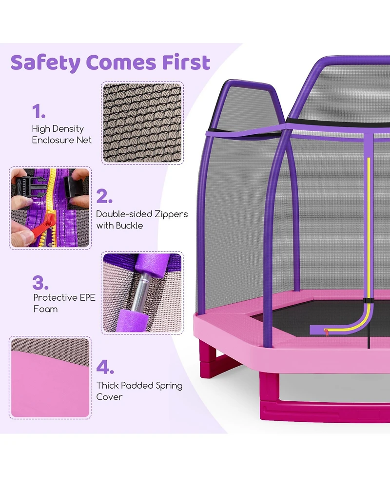 7 Feet Kids Recreational Bounce Jumper Trampoline
