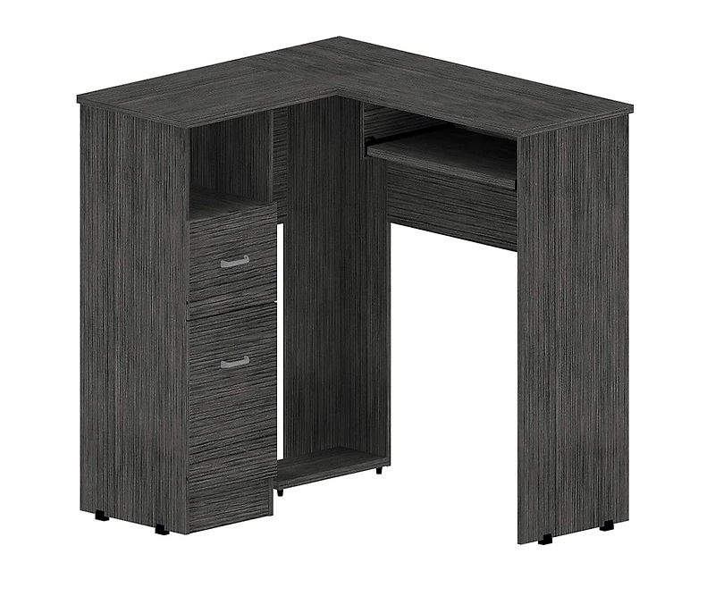 L-Shape Corner Desk with Dual Drawers – Stylish and Functional Computer Desk