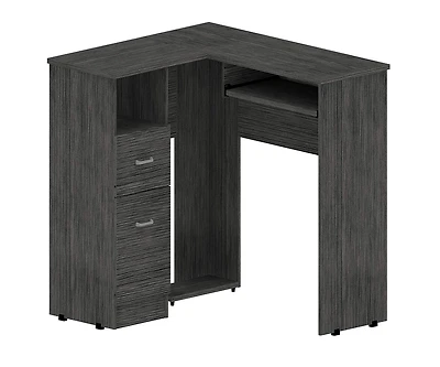 L-Shape Corner Desk with Dual Drawers – Stylish and Functional Computer Desk