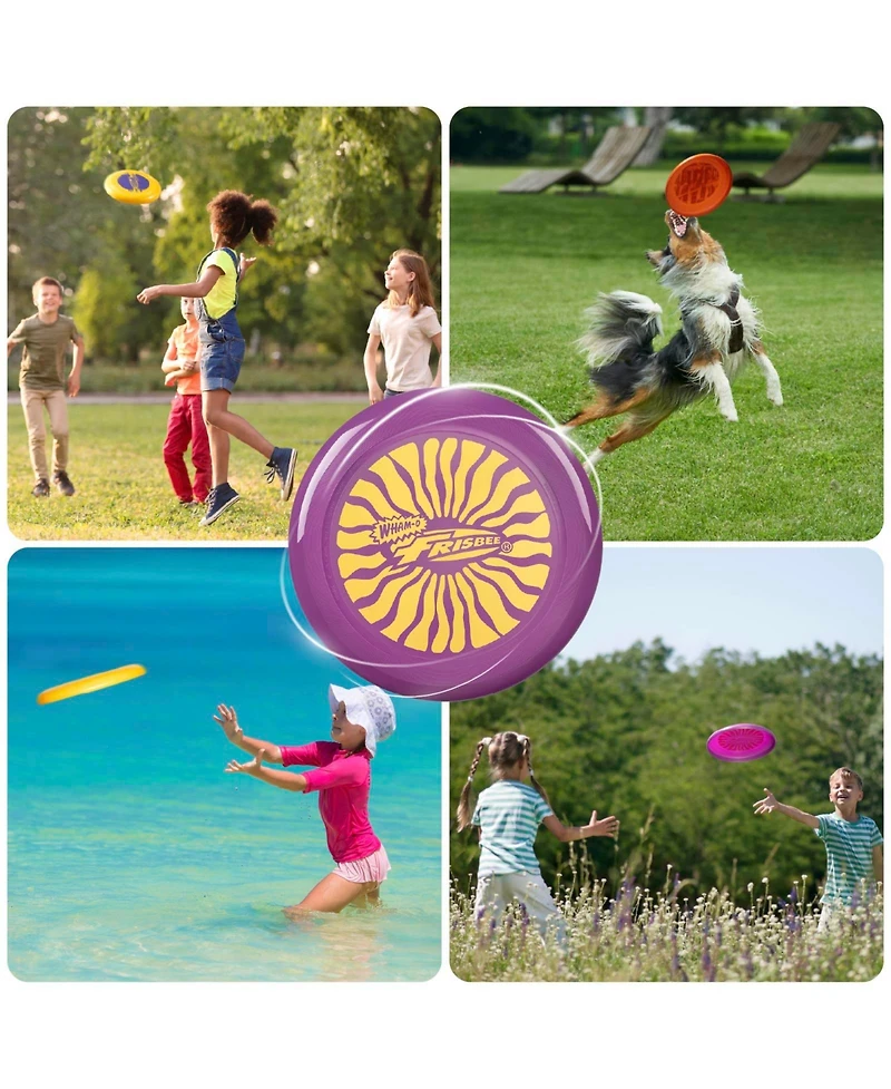Wham-o Frisbee Cool Flyer Flying Disc, 9.95 Inch Lightweight Toy Outdoor Beach Park Backyard Game - 130g