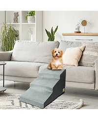 Bingopaw 3-Step Non-Slip Sponge Dog Stairs for Small Dogs