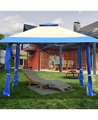 13 x Feet Pop Up Gazebo Tent with Carry Bag for Patio Garden