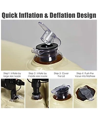 Inflatable Suv Air Backseat Mattress Travel Pad with Pump Camping