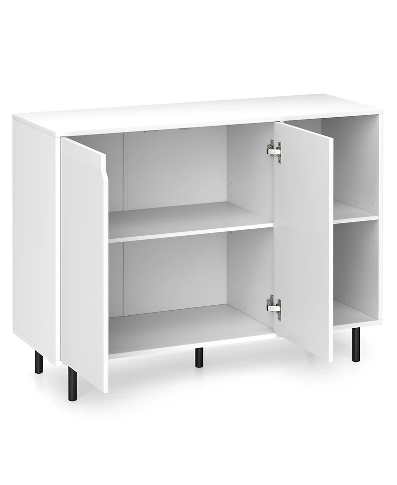 Sideboard Buffet Cabinet Kitchen Storage with Adjustable Shelves for Dining Room or Living Room