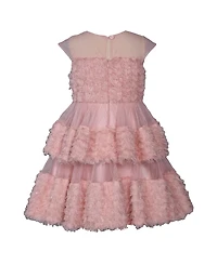 Bonnie Jean Big Girls Tiered Illusion Dress