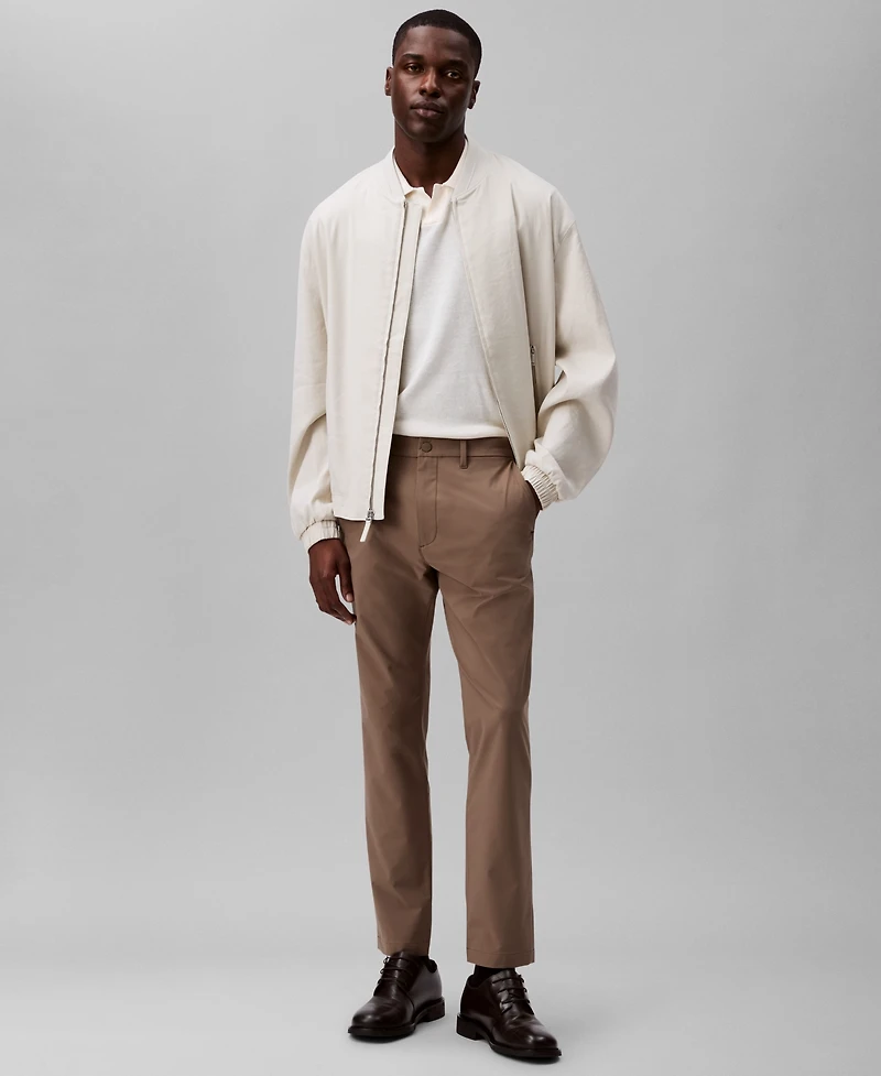 Calvin Klein Men's Slim-Fit Stretch Wrinkle-Resistant Tech Pants