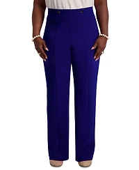 Kasper High-Rise Pull-On Rivet Pants, Regular & Plus