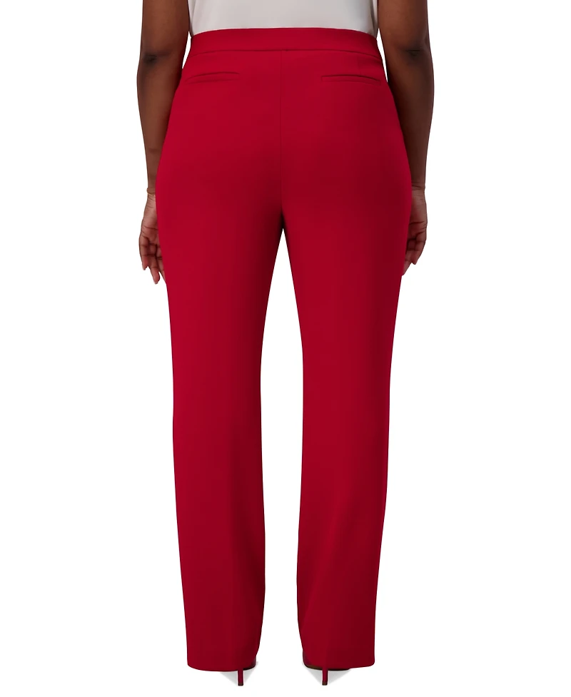 Kasper High-Rise Pull-On Rivet Pants, Regular & Plus