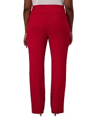 Kasper High-Rise Pull-On Rivet Pants, Regular & Plus
