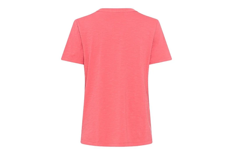 Olsen Women's Embroidered Split V-Neck T-Shirt