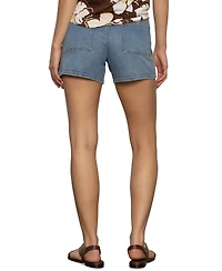 Sanctuary Women's Luna Button-Front Denim Shorts