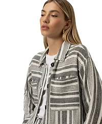 Sanctuary Women's Shoreside Cotton Button-Front Jacket