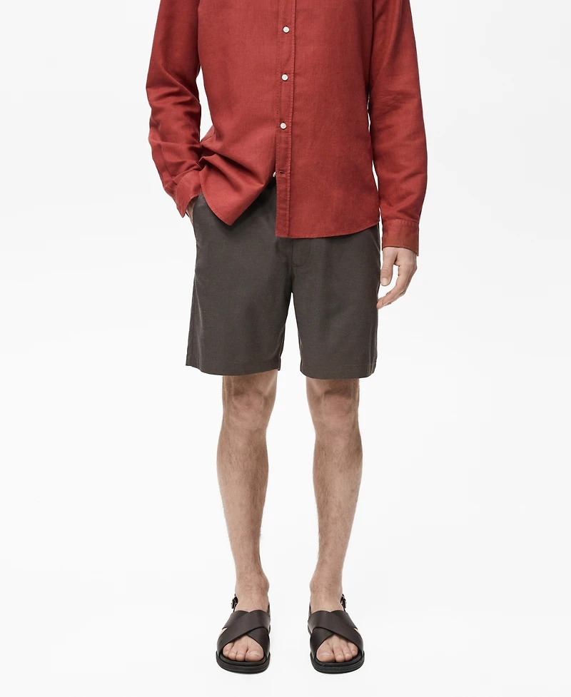 Mango Men's Slim-Fit Fluid Bermuda Shorts