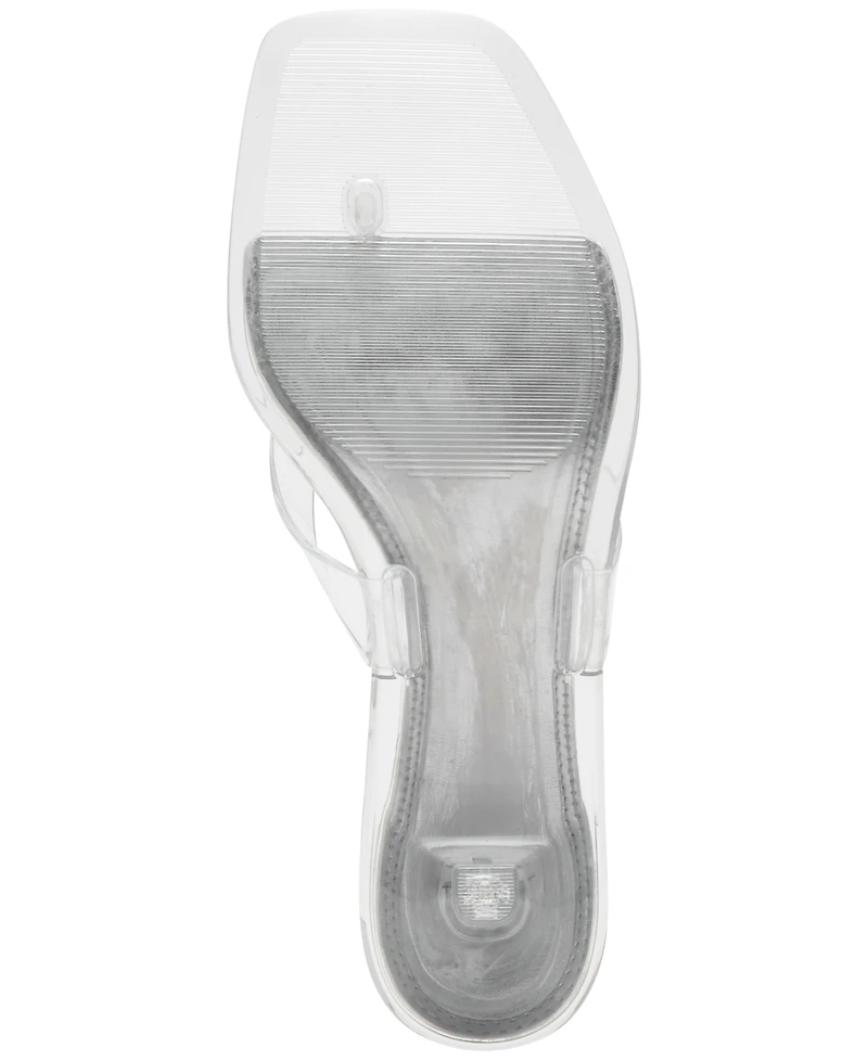 Steve Madden Women's Tracie-j Kitten-Heel Jelly Thong Sandals