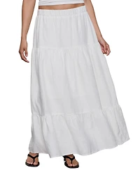 Sanctuary Women's The Prairie Linen Tiered Maxi Skirt