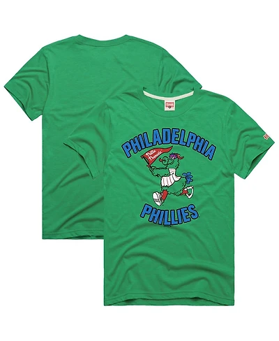 Homage Men's Green Philadelphia Phillies Hyper Local Tri-Blend T-Shirt
