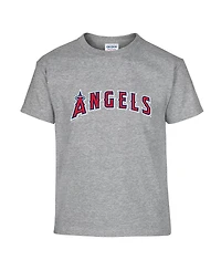Soft as a Grape Big Boys and Girls 2-Pack Red/Gray Los Angeles Angels T-Shirt Set