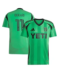 Adidas Men's Osman Bukari Green Austin Fc 2025 The Heartbeat Kit Replica Player Jersey