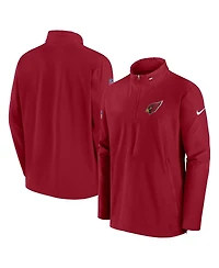 Nike Men's Cardinal Arizona Cardinals Sideline Coach Half-Zip Jacket