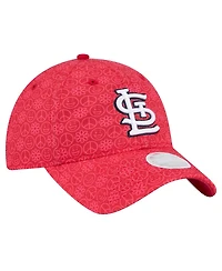 New Era Women's Red St. Louis Cardinals Don't Worry 9TWENTY Adjustable Hat
