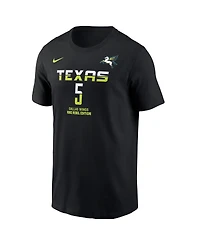 Nike Men's Paige Bueckers Black Dallas Wings 2025 Wnba Draft Rebel Edition Name Number T-Shirt