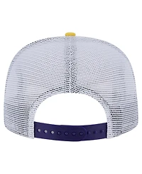 New Era Men's Purple/Gold Los Angeles Lakers Throwback Dye Golfer Snapback Hat