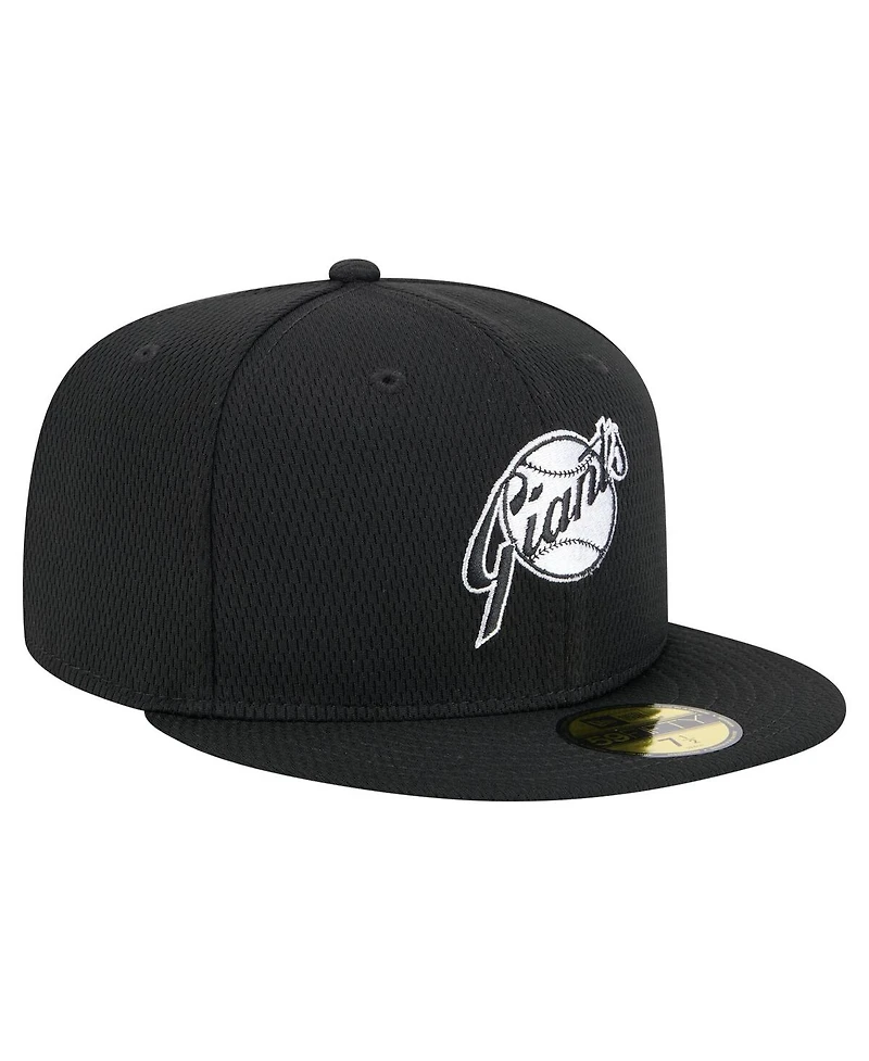 New Era Men's Black San Francisco Giants 2025 Clubhouse 59FIFTY Fitted Hat