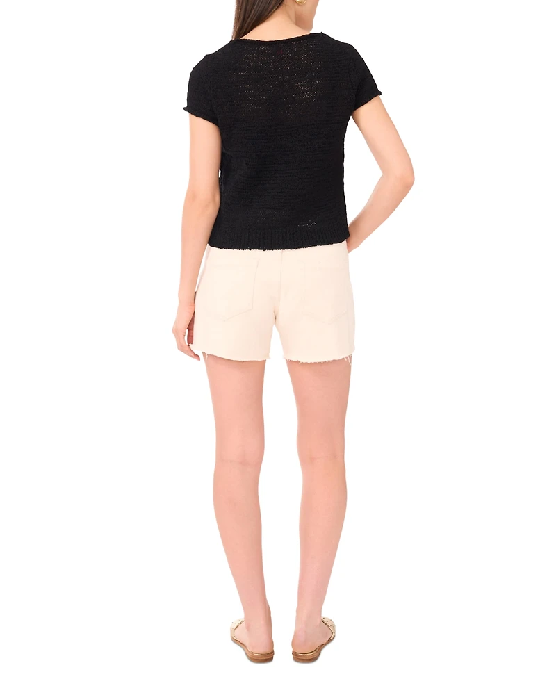 Vince Camuto Women's Short-Sleeve Knit Top