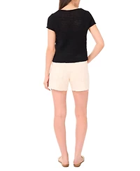 Vince Camuto Women's Short-Sleeve Knit Top