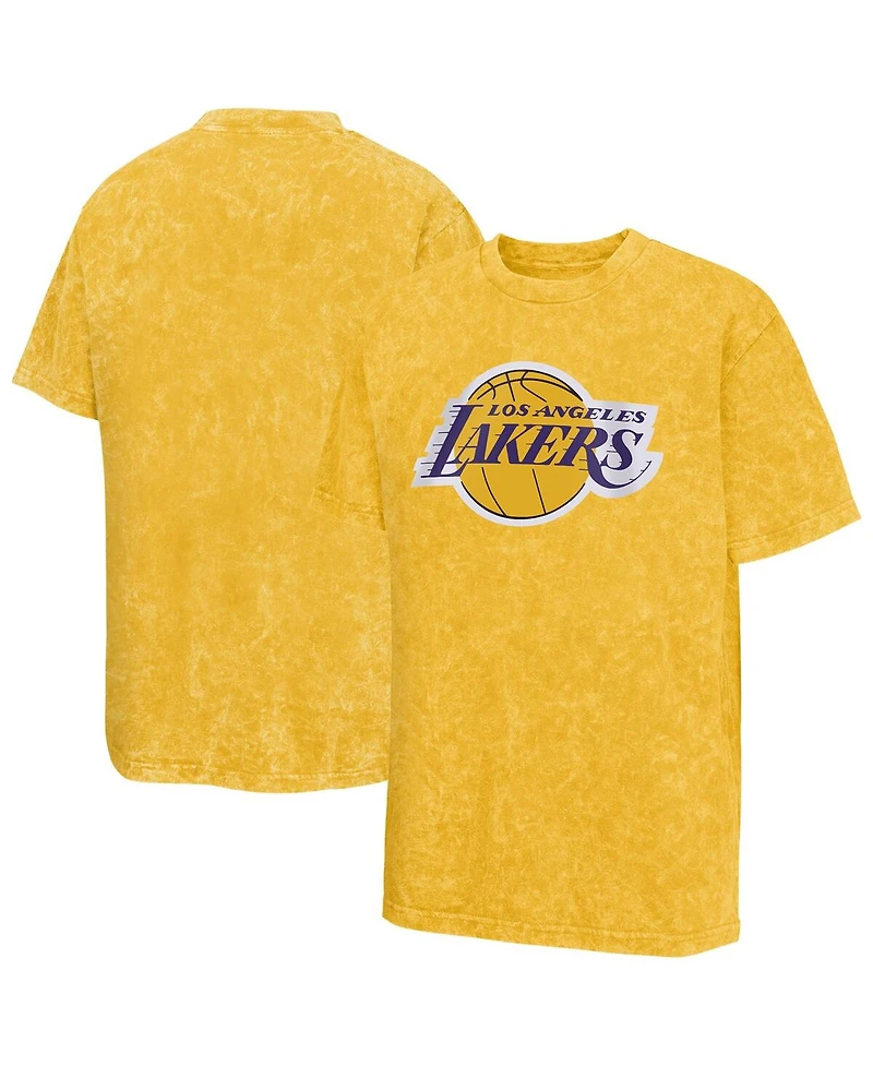 Outerstuff Big Boys and Girls Gold Los Angeles Lakers Rugged Defense T-Shirt