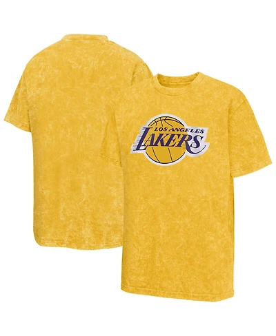 Outerstuff Big Boys and Girls Gold Los Angeles Lakers Rugged Defense T-Shirt