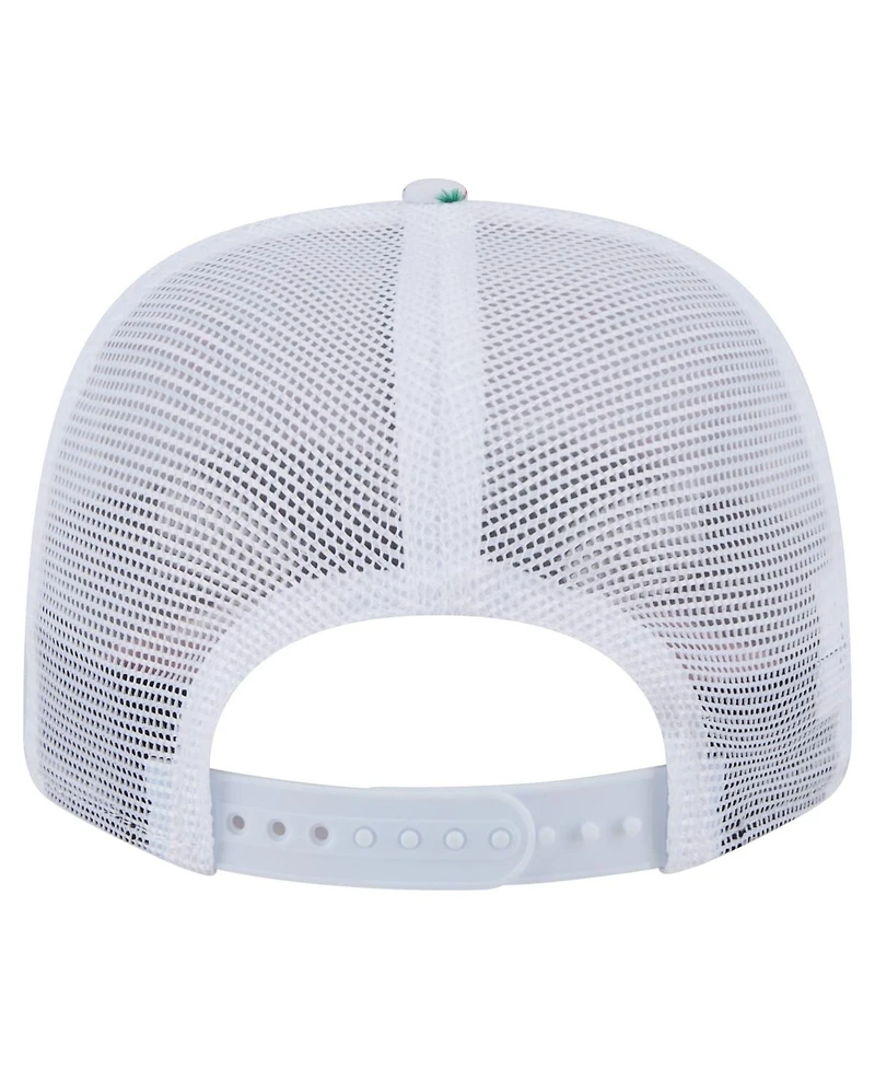 New Era Men's White Houston Texans Adventure Flamingo Pattern 9SEVENTY Stretch-Snap Hat