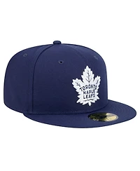 New Era Men's Navy Toronto Maple Leaf's Core 59FIFTY Fitted Hat