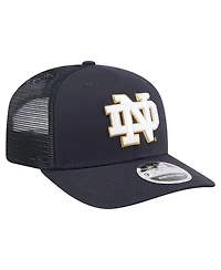 New Era Men's Navy Notre Dame Fighting Irish Primary 9SEVENTY Trucker Stretch-Snap Hat