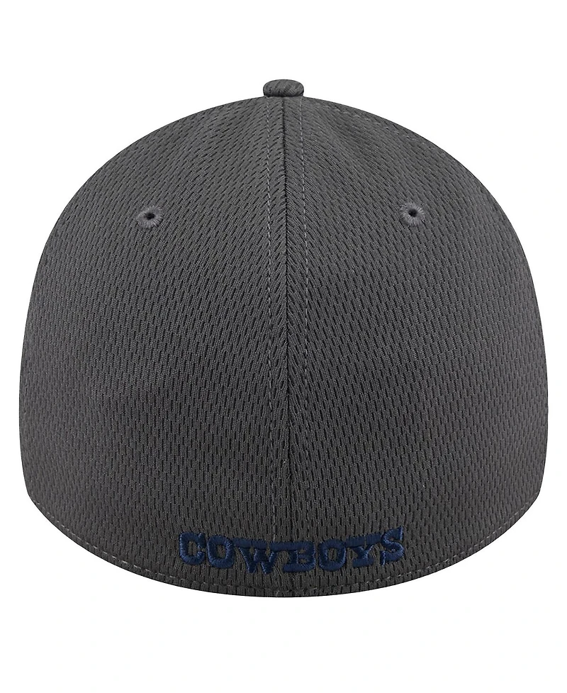 New Era Men's Graphite Dallas Cowboys Main 39THIRTY Flex Hat