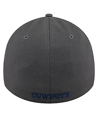 New Era Men's Graphite Dallas Cowboys Main 39THIRTY Flex Hat