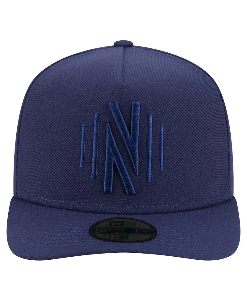 New Era Men's Navy Nashville Sc Color Pack A-Frame 59FIFTY Fitted Hat