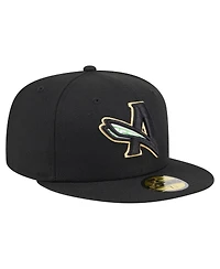New Era Men's Black Augusta GreenJackets Authentic Collection 59FIFTY Fitted Hat