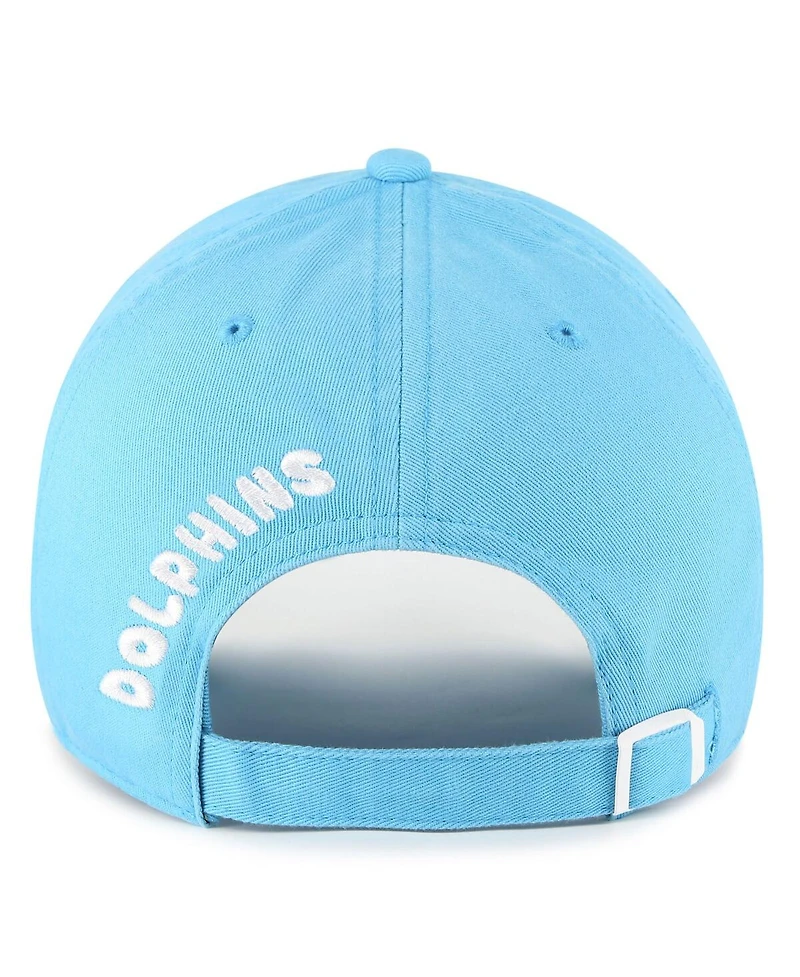 '47 Brand Women's Blue Miami Dolphins Bright Side Clean Up Adjustable Hat