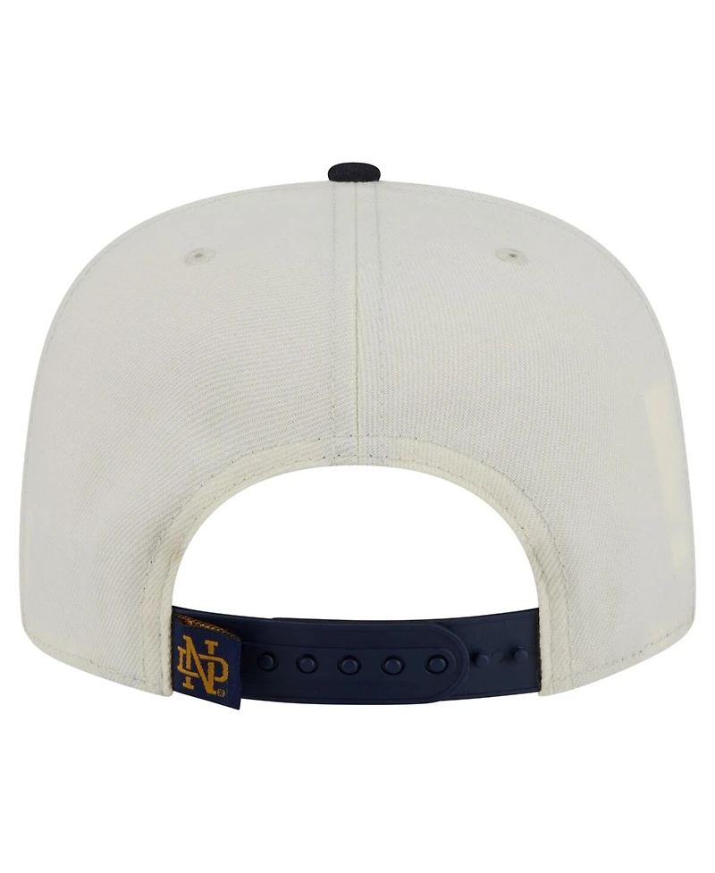 New Era Men's White Notre Dame Fighting Irish Collegiate 9FIFTY A-Frame Snapback Hat
