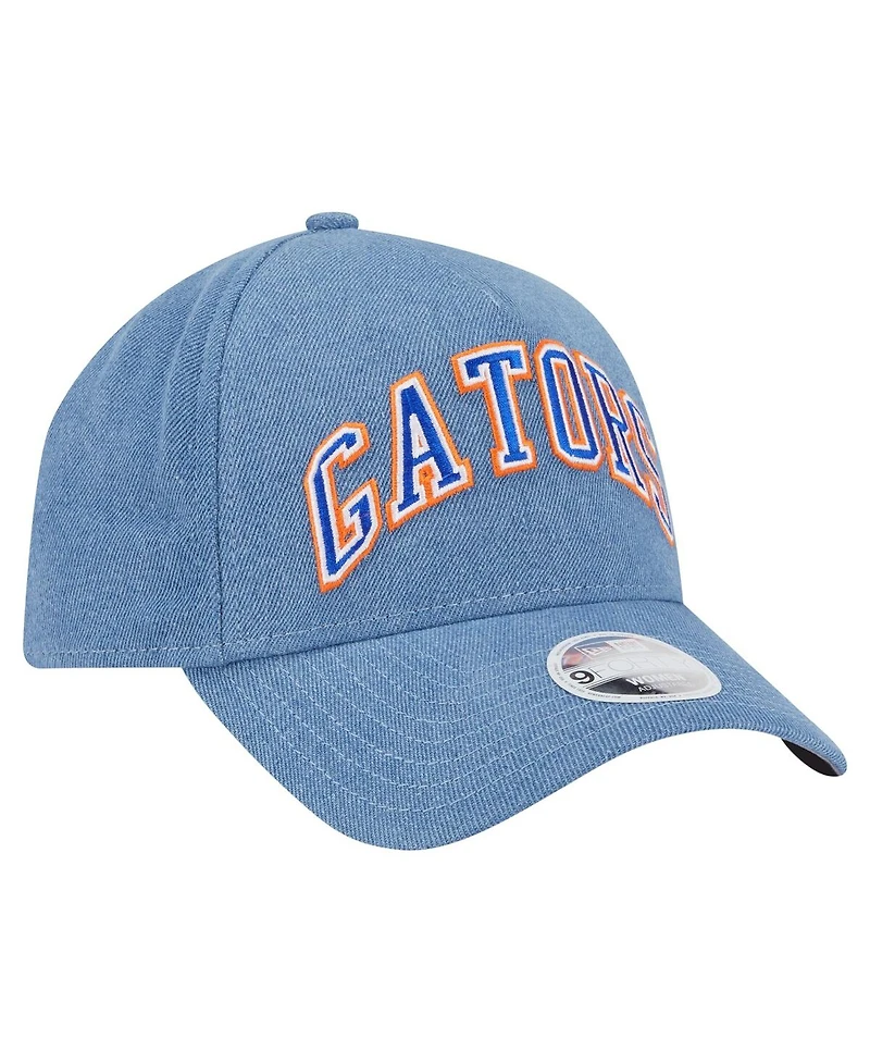 New Era Women's Denim Florida Gators A-Frame 9FORTY Adjustable Hat