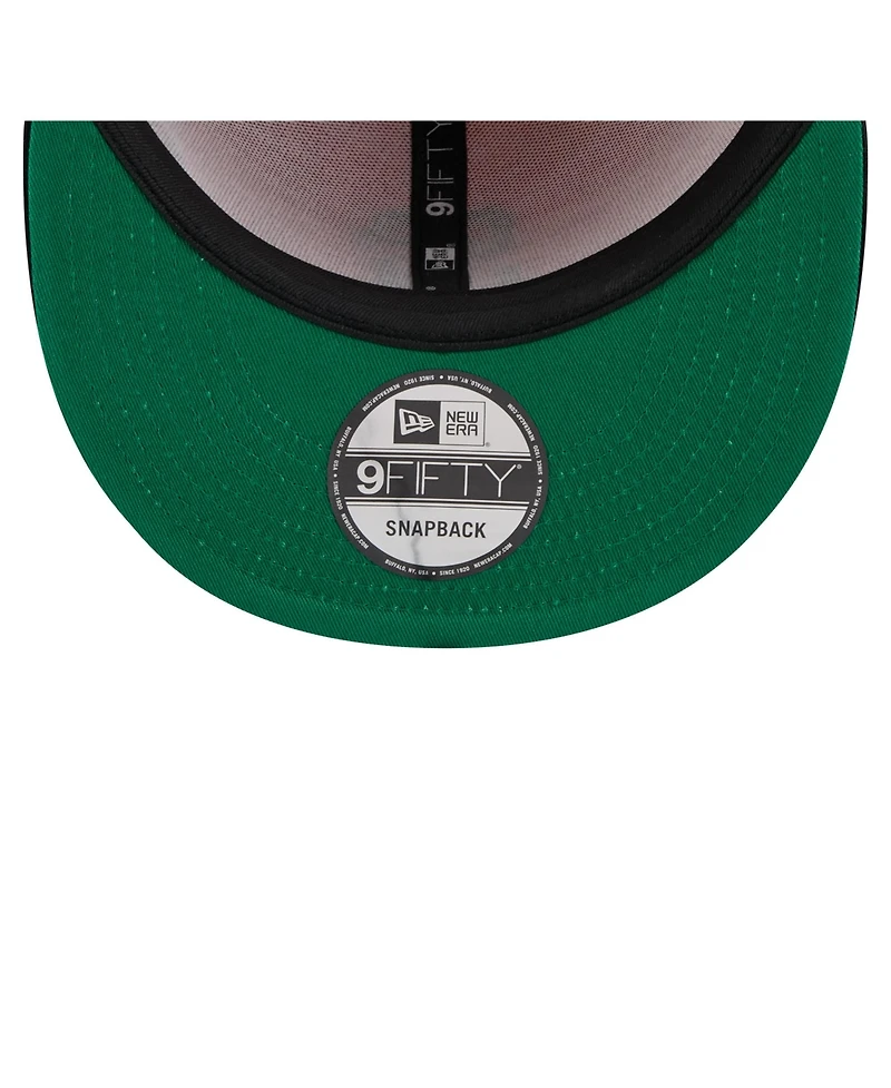 New Era Men's Black/Orange San Francisco Giants Retro Split Corduroy Snapback Hat