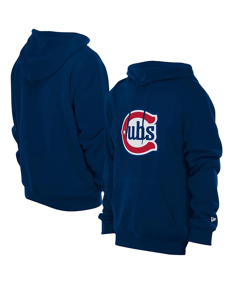 New Era Men's Navy Chicago Cubs Star Alternative Logo Pullover Hoodie