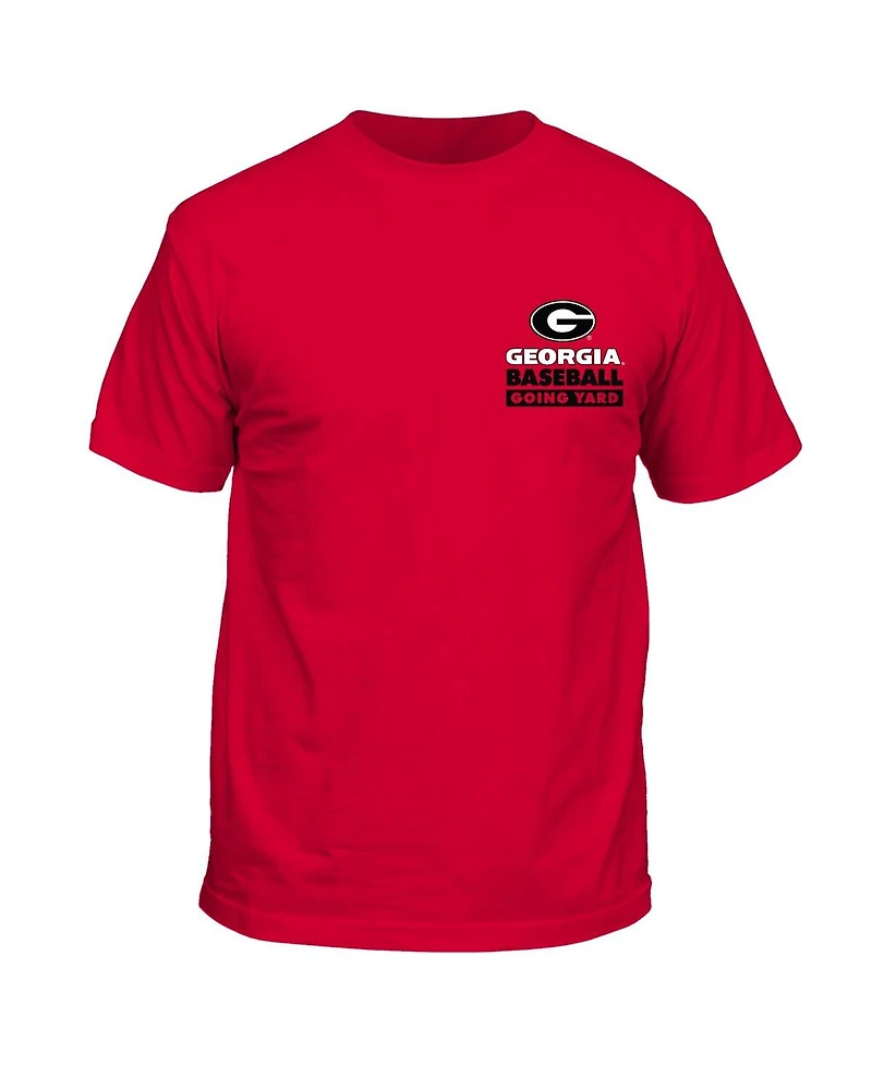 Hanes Men's and Women's Red Georgia Bulldogs Feed The Trees Baseball T-Shirt