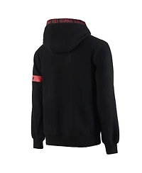 Two Hype x Nba Men's Black Chicago Bulls Culture Hoops Collection Premium Pullover Hoodie