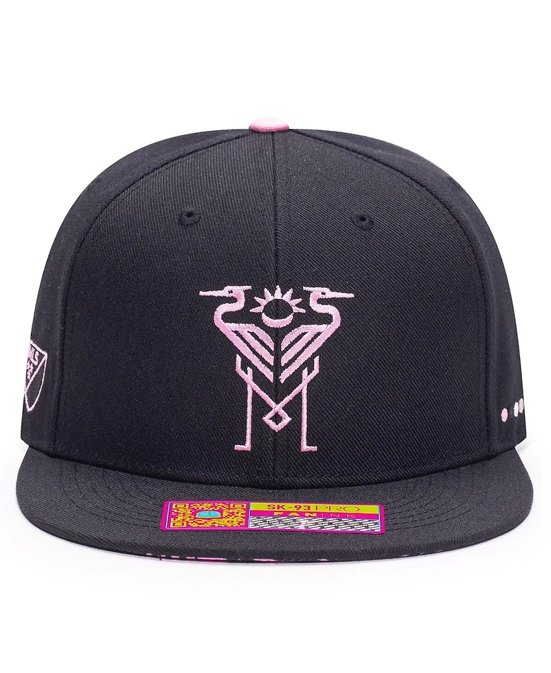 Fan Ink Men's Black Inter Miami Cf Tahiti Adjustable Hat